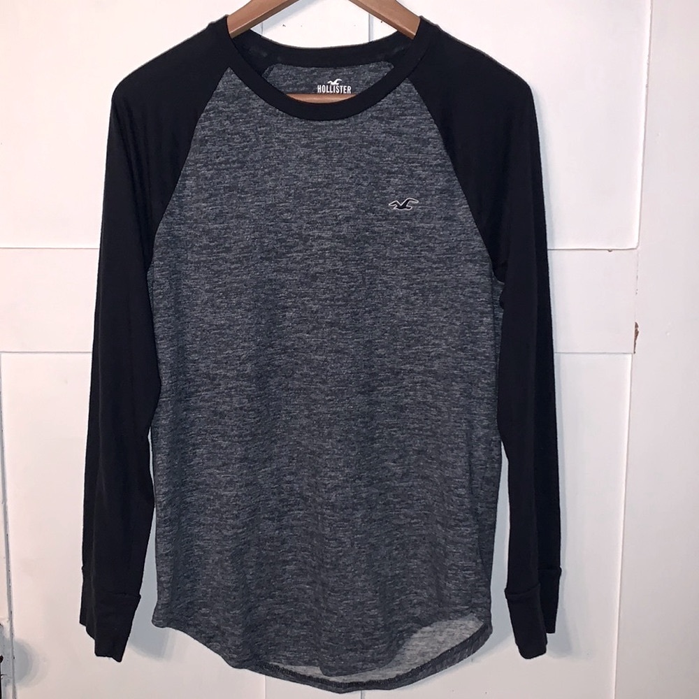 HOLLISTER Shirt long sleeve Tshirt navy blue casual size XS
